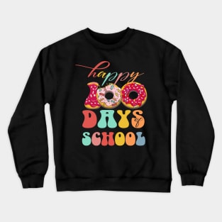 100th days of school girls boys Funny kindergarten Teachers Crewneck Sweatshirt